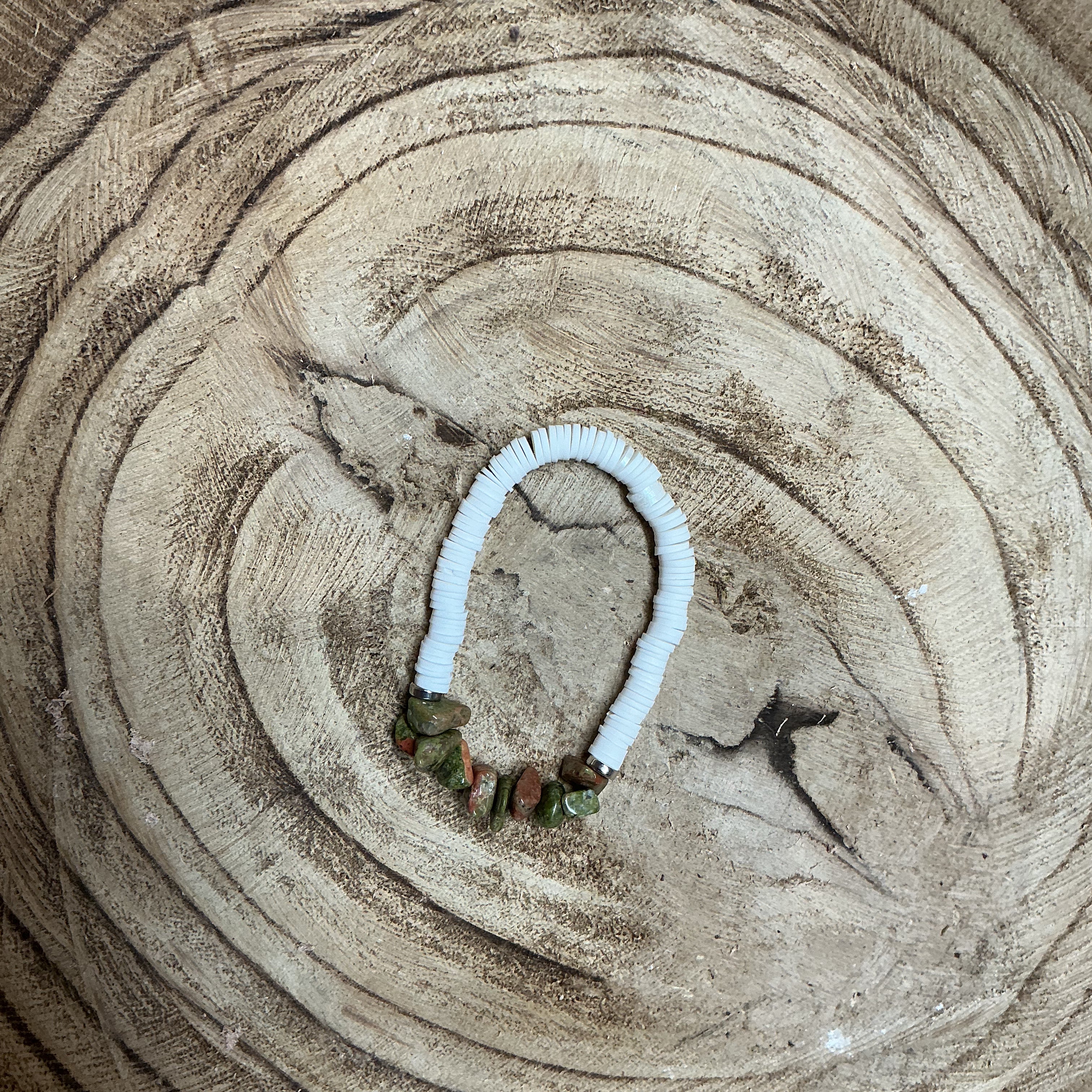 Green-Orange Rock Bracelet