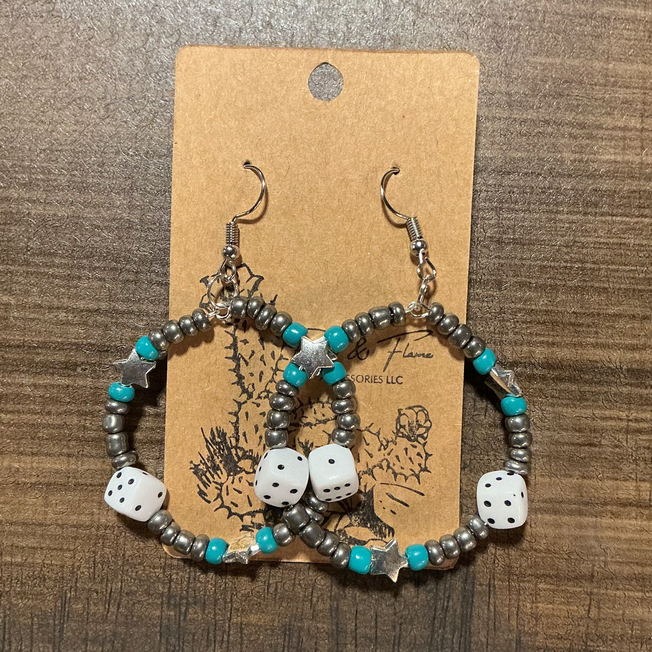 Dice earrings