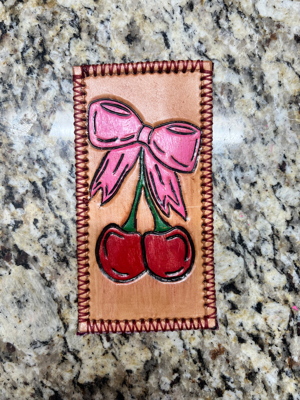 Cherry sunglasses case