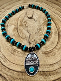 Boot Stitch necklace