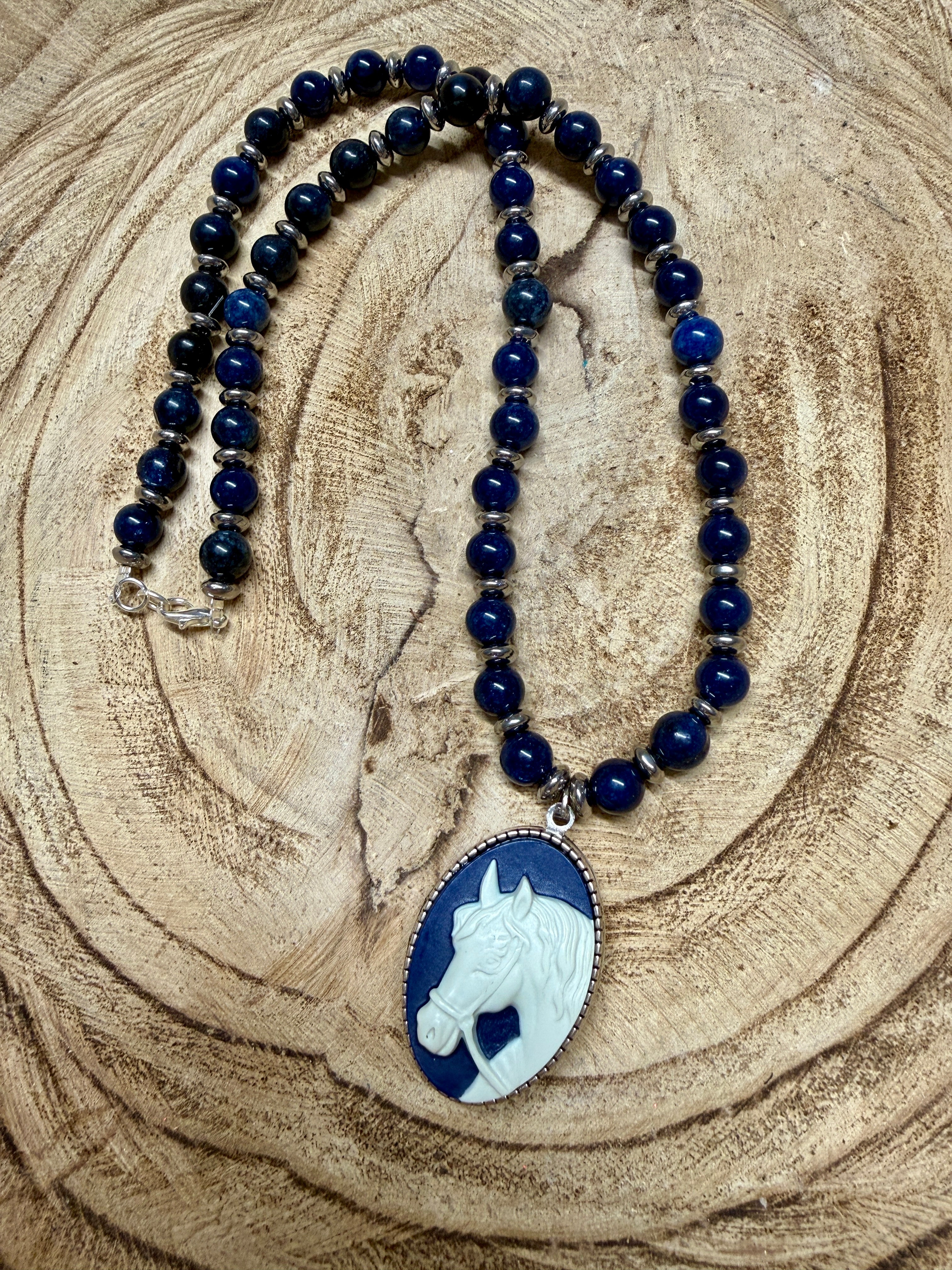 Horse girl necklace