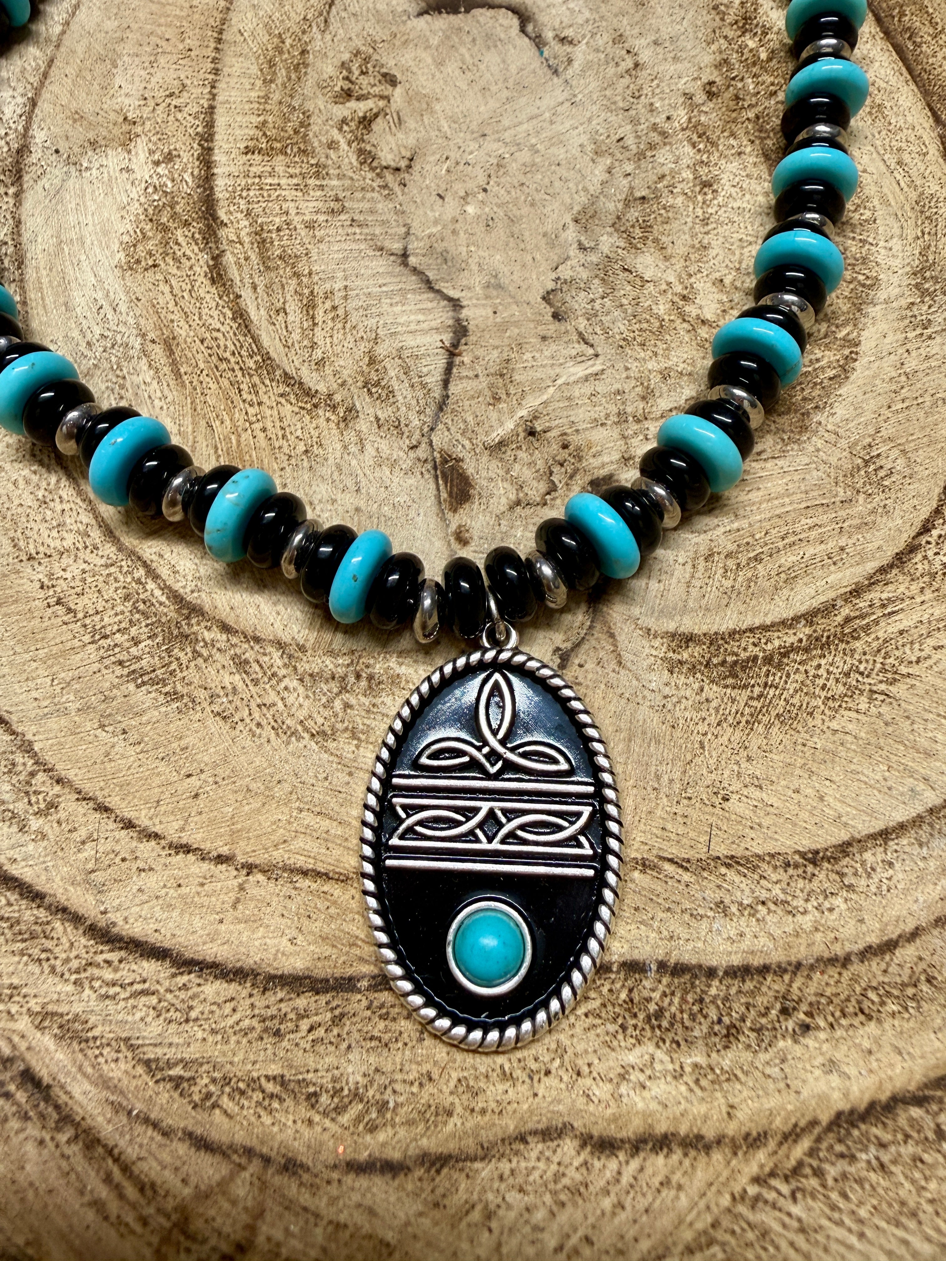 Boot Stitch necklace